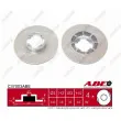 Jeu de 2 disques de frein avant ABE C37003ABE - Visuel 1
