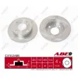 Jeu de 2 disques de frein avant ABE C37012ABE - Visuel 1