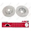 Jeu de 2 disques de frein avant ABE C37022ABE - Visuel 1