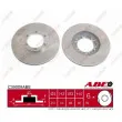 Jeu de 2 disques de frein avant ABE C39009ABE - Visuel 1