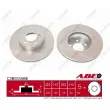 Jeu de 2 disques de frein avant ABE C3B033ABE - Visuel 1