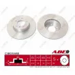 Jeu de 2 disques de frein avant ABE C3B035ABE - Visuel 1