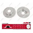 Jeu de 2 disques de frein avant ABE C3F012ABE - Visuel 1