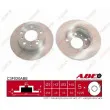 Jeu de 2 disques de frein avant ABE C3F020ABE - Visuel 1