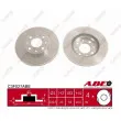 Jeu de 2 disques de frein avant ABE C3F027ABE - Visuel 1