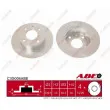 Jeu de 2 disques de frein avant ABE C3G006ABE - Visuel 1