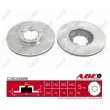 Jeu de 2 disques de frein avant ABE C3G026ABE - Visuel 1
