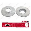 Jeu de 2 disques de frein avant ABE C3G034ABE - Visuel 1