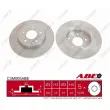 Jeu de 2 disques de frein avant ABE C3M005ABE - Visuel 1