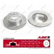 Jeu de 2 disques de frein avant ABE C3M022ABE - Visuel 1