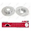 Jeu de 2 disques de frein avant ABE C3R034ABE - Visuel 1