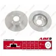 Jeu de 2 disques de frein avant ABE C3R035ABE - Visuel 1