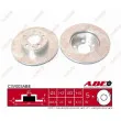 Jeu de 2 disques de frein arrière ABE C3V003ABE - Visuel 1
