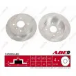 Jeu de 2 disques de frein arrière ABE C40005ABE - Visuel 1