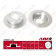 Jeu de 2 disques de frein arrière ABE C40007ABE - Visuel 1