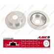 Jeu de 2 disques de frein arrière ABE C40009ABE - Visuel 1