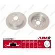 Jeu de 2 disques de frein arrière ABE C40300ABE - Visuel 1