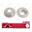 Jeu de 2 disques de frein arrière ABE C40504ABE - Visuel 1