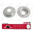 Jeu de 2 disques de frein arrière ABE C40508ABE - Visuel 1