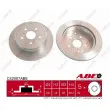Jeu de 2 disques de frein arrière ABE C42007ABE - Visuel 1
