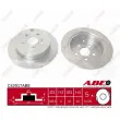 Jeu de 2 disques de frein arrière ABE C42017ABE - Visuel 1