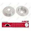 Jeu de 2 disques de frein arrière ABE C42020ABE - Visuel 1
