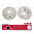 Jeu de 2 disques de frein arrière ABE C42045ABE - Visuel 1