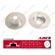 Jeu de 2 disques de frein arrière ABE C42046ABE - Visuel 1