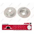 Jeu de 2 disques de frein arrière ABE C42059ABE - Visuel 1