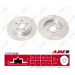 Jeu de 2 disques de frein arrière ABE C42076ABE - Visuel 1