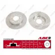 Jeu de 2 disques de frein arrière ABE C43026ABE - Visuel 1