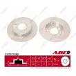 Jeu de 2 disques de frein arrière ABE C43027ABE - Visuel 1