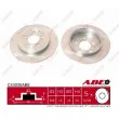 Jeu de 2 disques de frein arrière ABE C43030ABE - Visuel 1