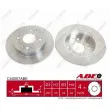 Jeu de 2 disques de frein arrière ABE C44007ABE - Visuel 1