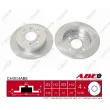 Jeu de 2 disques de frein arrière ABE C44014ABE - Visuel 1
