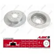 Jeu de 2 disques de frein arrière ABE C44020ABE - Visuel 1