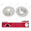 Jeu de 2 disques de frein arrière ABE C44026ABE - Visuel 1