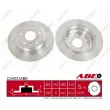 Jeu de 2 disques de frein arrière ABE C44031ABE - Visuel 1
