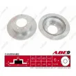 Jeu de 2 disques de frein arrière ABE C45009ABE - Visuel 1