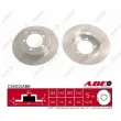 Jeu de 2 disques de frein arrière ABE C45015ABE - Visuel 1