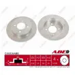 Jeu de 2 disques de frein arrière ABE C45016ABE - Visuel 1