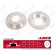 Jeu de 2 disques de frein arrière ABE C49000ABE - Visuel 1