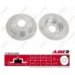 Jeu de 2 disques de frein arrière ABE C4B006ABE - Visuel 1