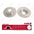 Jeu de 2 disques de frein arrière ABE C4B010ABE - Visuel 1
