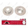 Jeu de 2 disques de frein arrière ABE C4C004ABE - Visuel 1