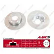 Jeu de 2 disques de frein arrière ABE C4E002ABE - Visuel 1