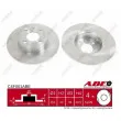 Jeu de 2 disques de frein arrière ABE C4F001ABE - Visuel 1