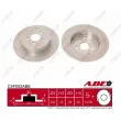 Jeu de 2 disques de frein arrière ABE C4F002ABE - Visuel 1