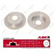 Jeu de 2 disques de frein arrière ABE C4M001ABE - Visuel 1