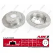 Jeu de 2 disques de frein arrière ABE C4M019ABE - Visuel 1